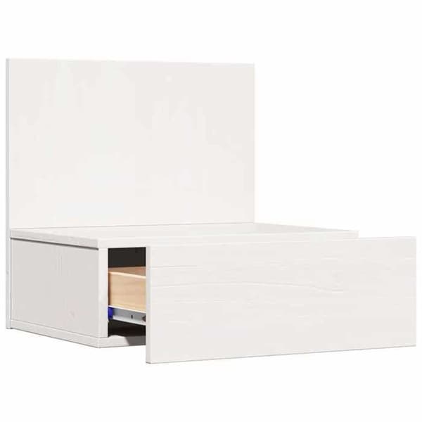 vidaXL Sängbord med låda 2 st Vit 42 x 32,5 x 40 cm 873496