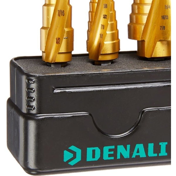 Foret - meche Denali - DB-006 - Märke - Set med 3 stegade borr, 3 - 13 mm, 5 - 13 mm, 5 - 22 mm