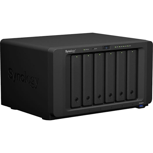 NAS-server - Synology - DiskStation DS1621+ - 6 fack - 4 GB DDR4 RAM - RAID 10