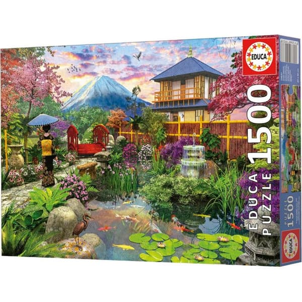 Pussel 1500 bitar: Japansk Trädgård