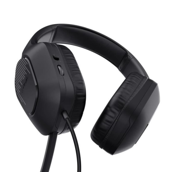 Trust Gaming GXT 415 Zirox Lightweight Wired Gaming Headset för PC, Xbox, PS4, PS5, Switch, 3,5 mm Jack, med Mic - Svart