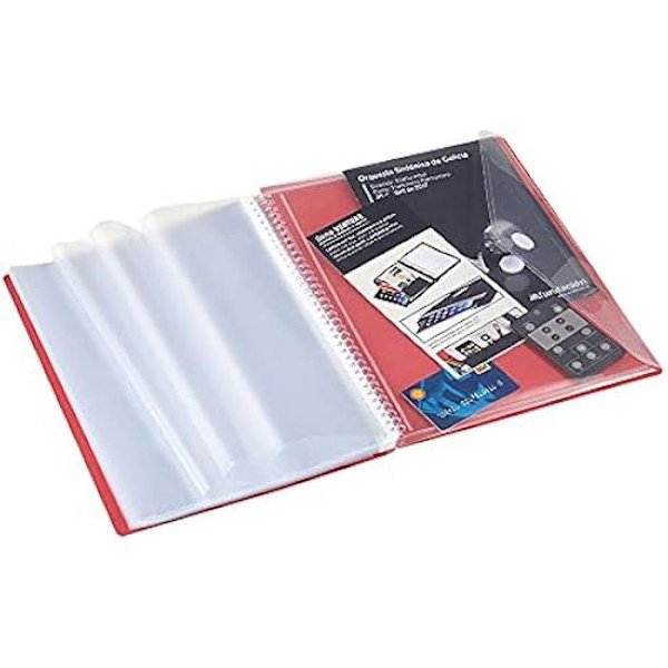 Pärm - Carchivo - Archivex Star - Set med 40 fickor - Svart polypropenfodral - A4 Svart