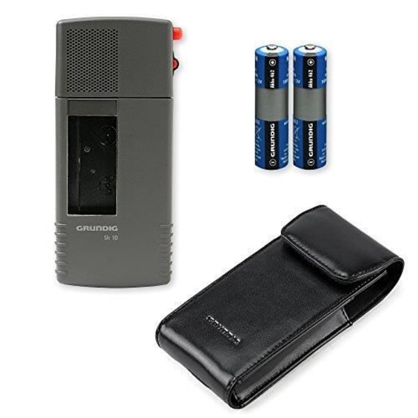 Diktfon analog - Grundig - Stenorette SH10 - Inbyggd mikrofon - Svart - Portabel