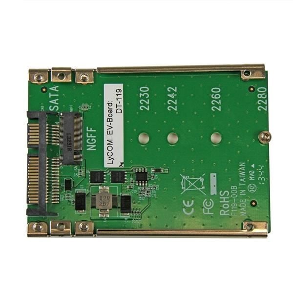 STARTECH M.2 NGFF till SATA 2,5" SSD-adapter - 2,5 tums M2 till SATA SSD-konverterare