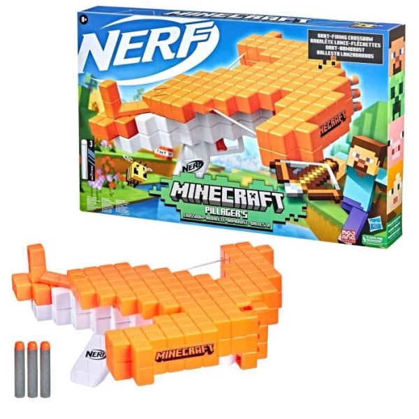 Nerf Minecraft armborst Pillagers armborst - NERF - Skjutspel - Flerfärgad - Ålder 8 och uppåt