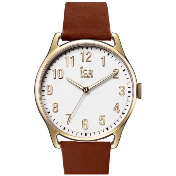 Herrur - ICE TIME - IC13050 - Kvarn - Analog - Brunt läder Brun, Guld, Vit