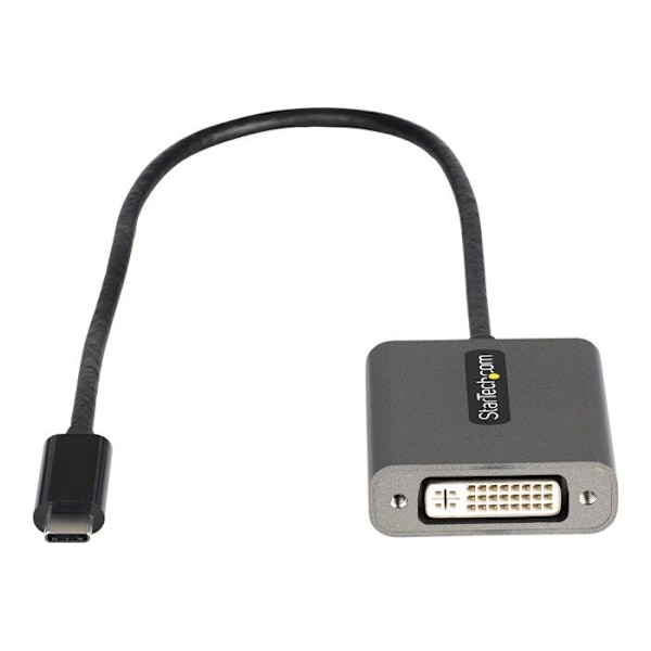 Startech CDP2DVIEC USB C till DVI Adapter Svart Svart, Silver