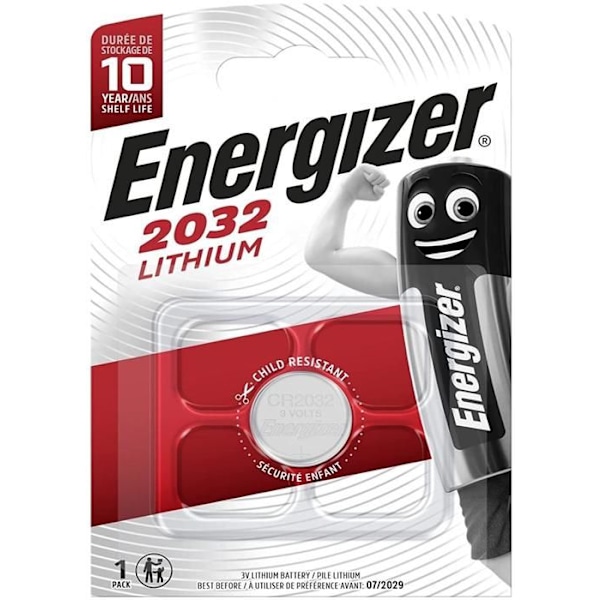 ENERGIZER CR2032 LITHIUM BATTERI 3V