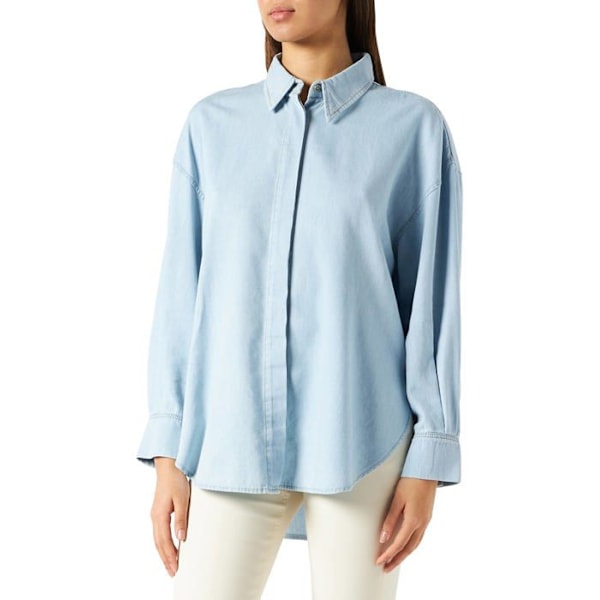 Blus - blus - likett 7 för hela mänskligheten - JSWHB760SL - Damblus Mellanblå M