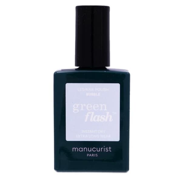 Nagellack - Manucurist - Bubble - Green Flash (Blå) - Vegansk formel - 15 ml Grön blixt
