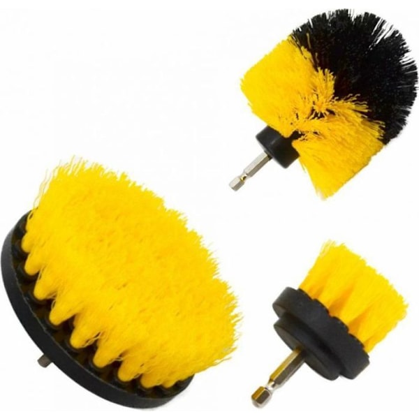 Pinceau - borste Awtools - AW55303 - RENGÖRINGSSKURAR FÖR SKRUVDRAGARE 3 DELAR