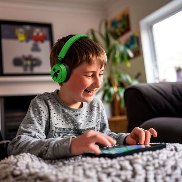 Bluetooth-hörlurar - BITTY BOOMERS - Minecraft Grön - Trådlös - Gamingdesign