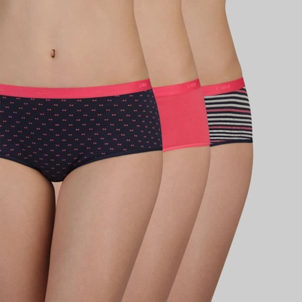 DIM Boxer Les Pockets Cotton X3 Pack Pretty Pink - 36/38