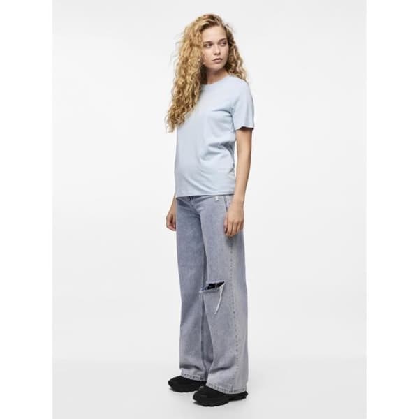 Pieces Ria Solid dam t-shirt Ängelns fall M