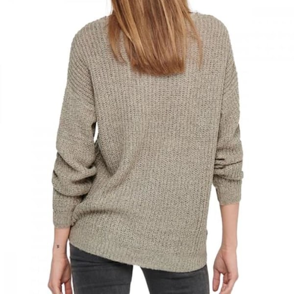 Pull kvinnod - Jacqueline de Yong - MEGAN - Beige melerat - V-ringning - Oversized - jag