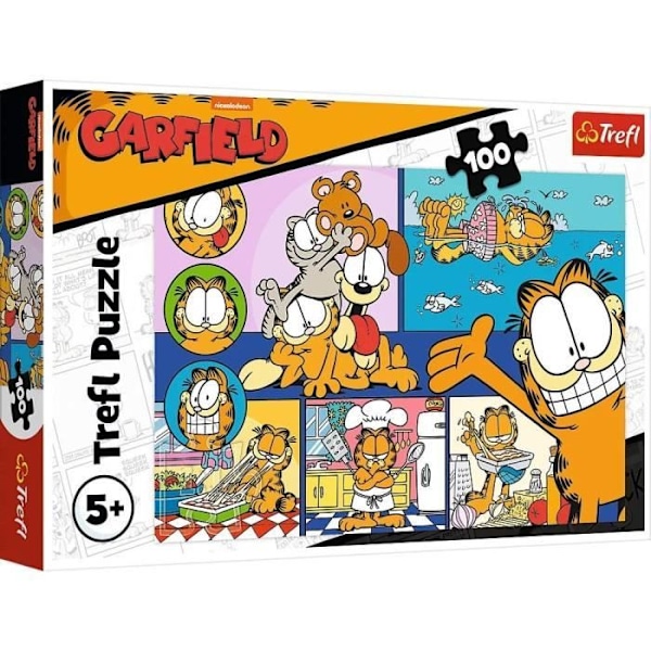 Pussel 100 bitar: Garfield den lata