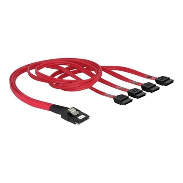 DeLOCK SATA/SAS lagringskabel - 4 vägar - 50 cm
