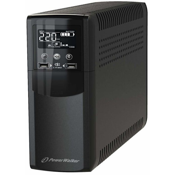 Bluewalker inverter - 10121120 - PowerWalker VI 600 CSW IEC, USV Svart