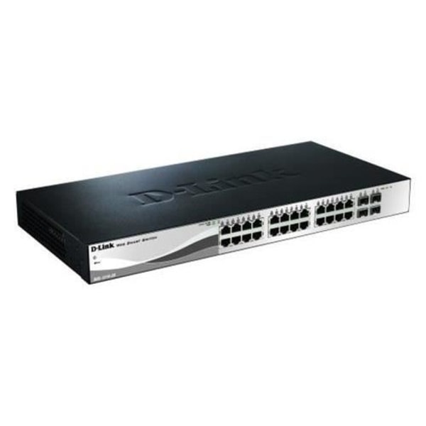 Switch - D-Link - DGS-1210-28 - 24 portar - Gigabit Ethernet - Flödeskontroll