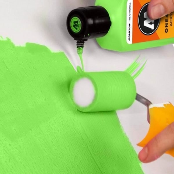 Akrylfärg - Molotow - ONE4ALL - 180ml refill - Färg Poison Green - Matt grön