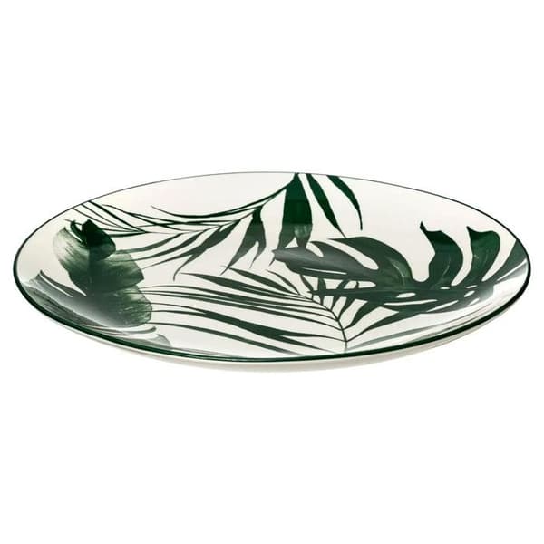 Servis 18 Delar "Palme" 26cm Grön Grön