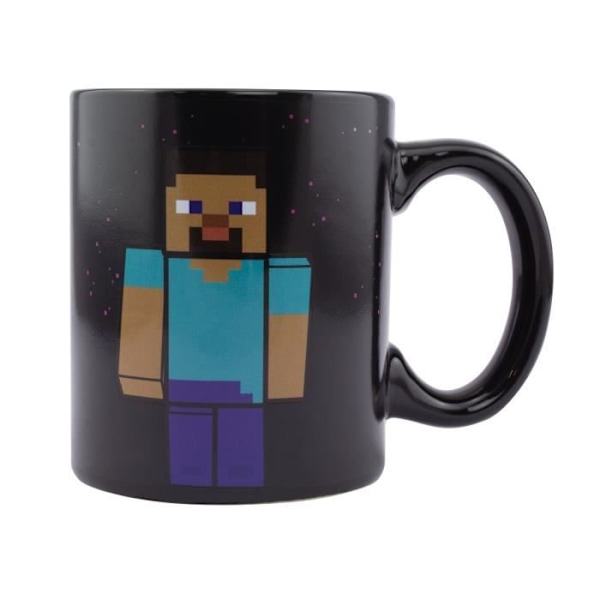 Mugg - PALADONE - Minecraft Enderman - 325ml - Färgändring - Keramik Lila, svart