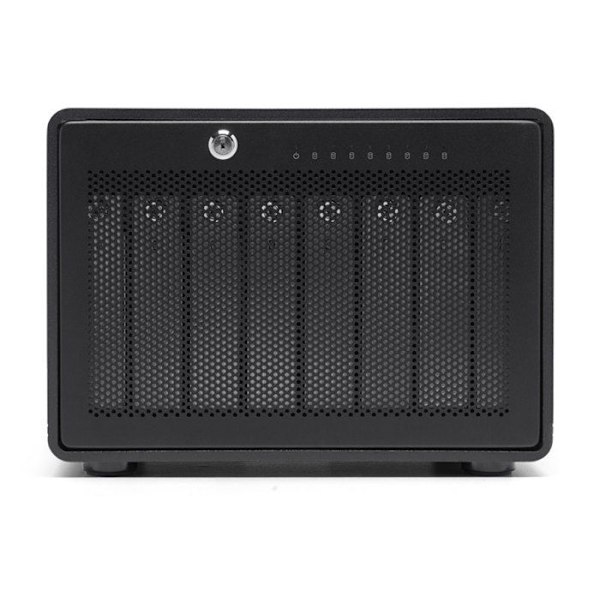 ThunderBay 8 RAID-enhet - OWC - Thunderbolt 3 - 8 fack - 2586 Mo/s - Svart Svart