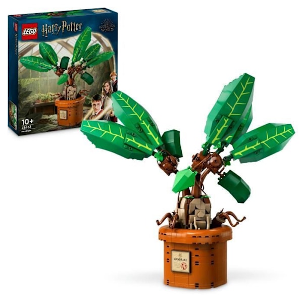 LEGO® Harry Potter 76433 Mandrake - Växt och kruka - Magisk presentidé för barn Grön