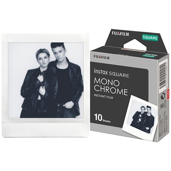 Fujifilm instax square sq10/sq6/sq1 monokrom (10 poser)