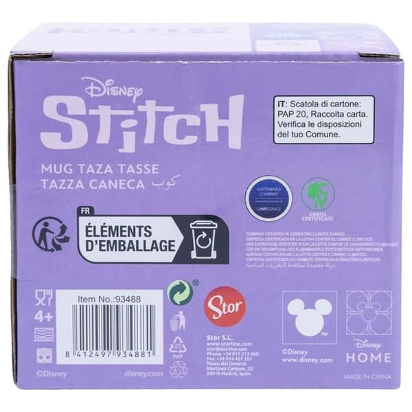 Keramikkopp - Stitch - 325 ml - Presentförpackning - Officiell Disney-licens