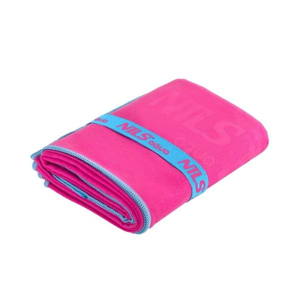 Mikrofiberhandduk NILS Aqua NAR11 rosa/blå
