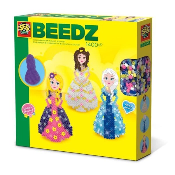 SES Creative Beedz Princesses pärlsats 1400 stycken Flerfärgad
