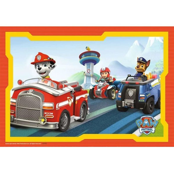 Ravensburger - 2x12 bitars pussel - Paw Patrol in action - Tecknade serier och serier - Blandat - Från 3 år Blå