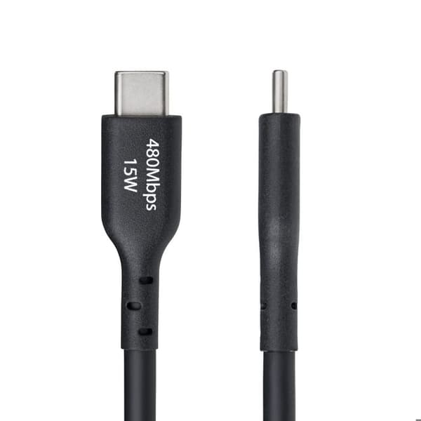 USB-A till USB-C-kabel - STARTECH - 4m - Snabbladdning 3A - USB 2.0 - Svart