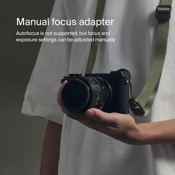 Urth - Anpassningsring för objektiv Kompatibel med Nikon F G-typ objektiv och Canon R-kamerahus