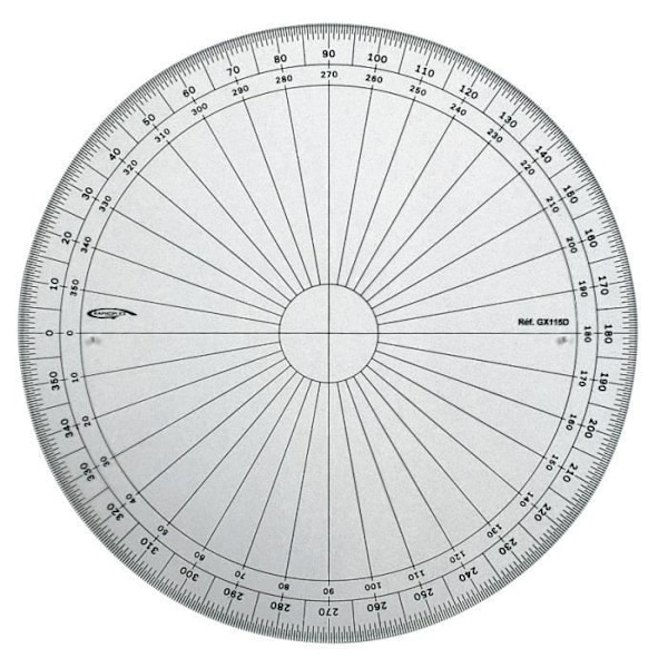 Gradskiva - GRAPHOPLEX - Ø 15 cm - Transparent - Altuglas - Blandad