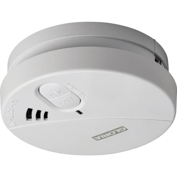 Röksensor - GLORIA - R5 25186500.0000 - Batteritid 5 år - Detektering 8 m - 85 db Vit