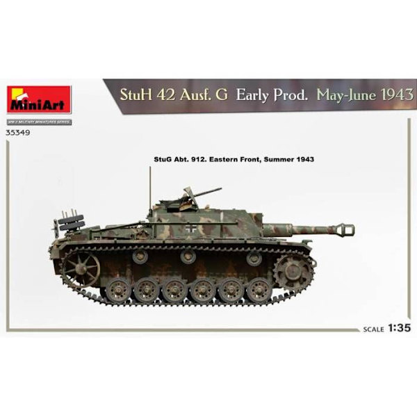 Maquette char - MiniArt - StuH 42 Ausf. G - 1/35 - Plast - Exakta detaljer