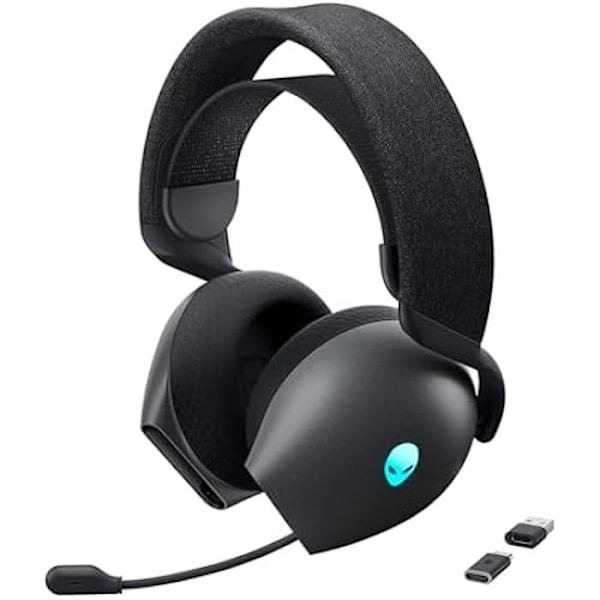 Spelheadset - ALIENWARE - AW720H - Trådlöst - Dolby Atmos - AI brusreducering Månens mörka sida