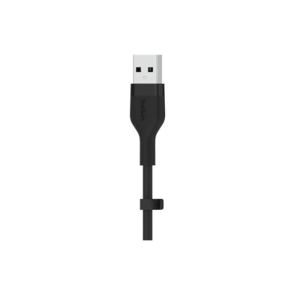 Belkin USB-A till USB-C silikonkabel - svart - 2 m