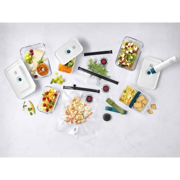 Zwilling - 1022468 - Fresh Vacuum Sealing Starter Kit - Spara, Glas, 16 enheter, La Mer