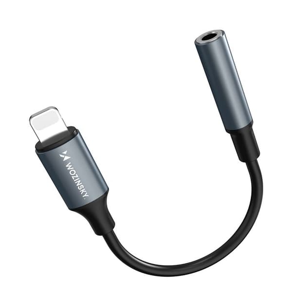 Lightning-adapter till mini-jack 3,5 mm för iPhone - svart