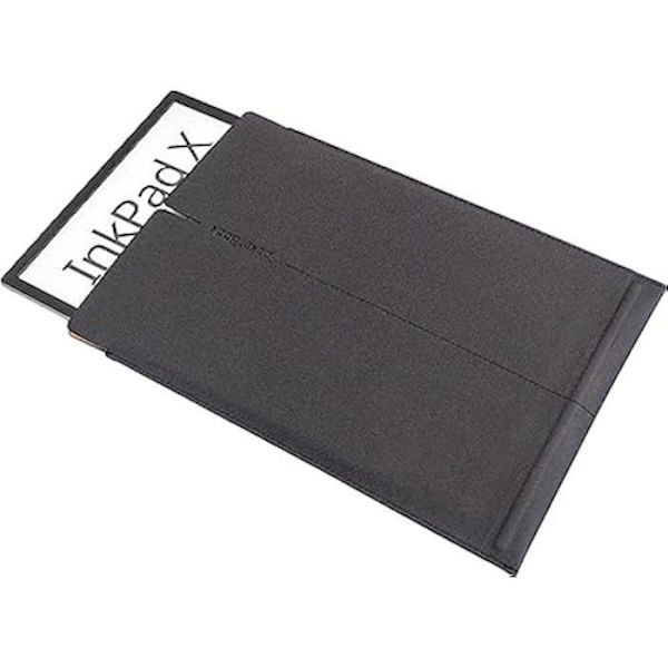 Tablettskydd - PocketBook - InkPad X - Svart/Gul - Äkta material - Tillverkat i Kina