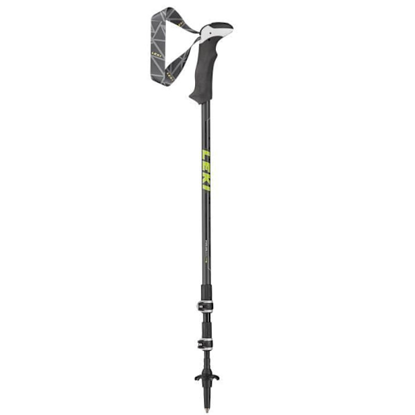 Vandringstavar - LEKI - Makalu Lite - Röd/Grå/Gul - 100-135 cm - 235 g röd/grå/gul