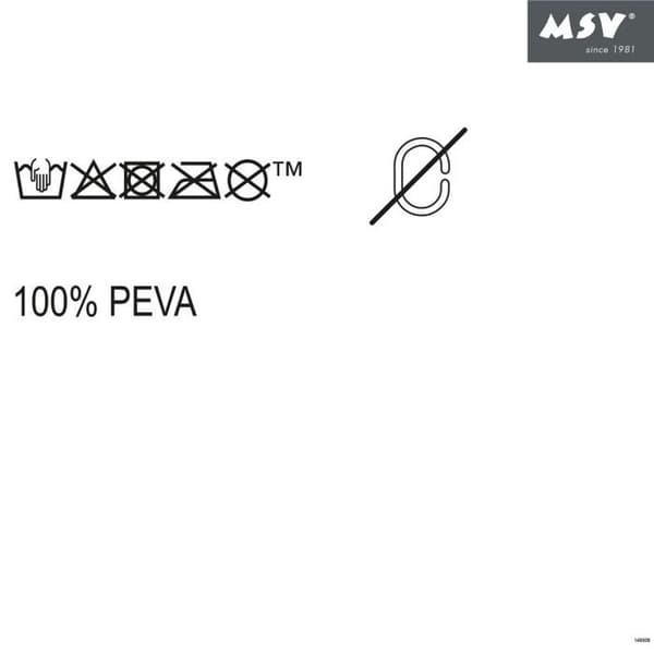 Duschdraperi PEVA ROMANA 180x180cm Beige MSV beige