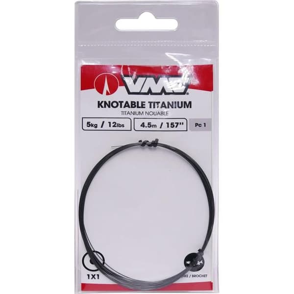 Bas de ligne VMC Titan. Coil1X1 6Lb svart