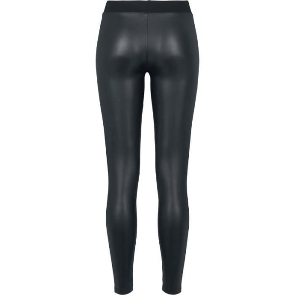 Urban Classics Dam konstläder Tech Leggings - Svart Svart M