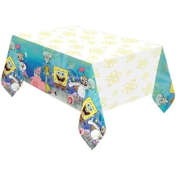 Amscan - 9913550 - Pappersduk för barnkalas med Svampbob Fyrkant 120 x 180 cm