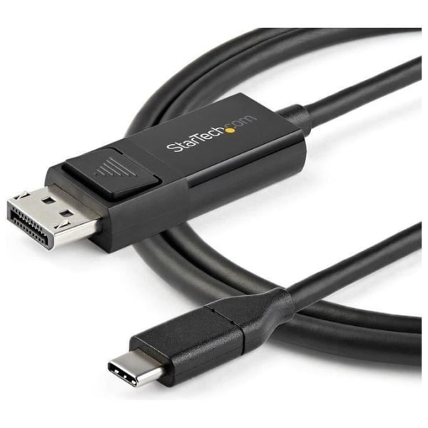 StarTech.com USB C till DisplayPort 1.2 4K 60Hz-kabel, 1m - Dubbelriktad DP till USB-C eller USB-C till DP-videoadapterkabel Rev