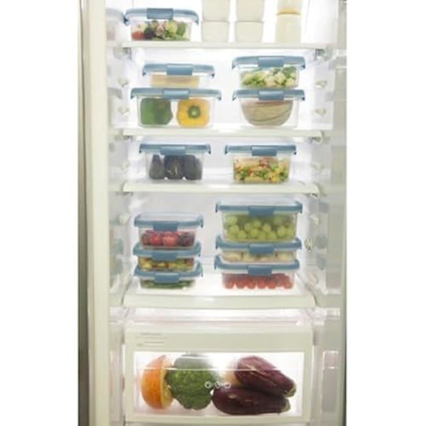 Förvaringsbehållare för livsmedel - Curver - Smart-Fresh-Eco - 5L - Grå/Transparent - 3-pack Grå/Transparent